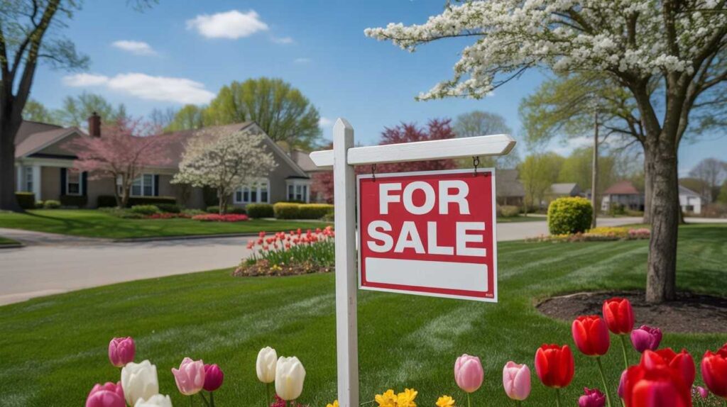 Ohio house for sale in vibrant spring season